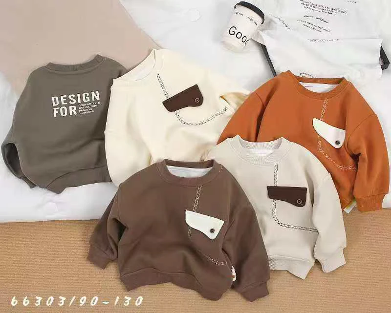 中性常规A类秋冬卫衣小童秋季假两件女童宝宝秋款男童