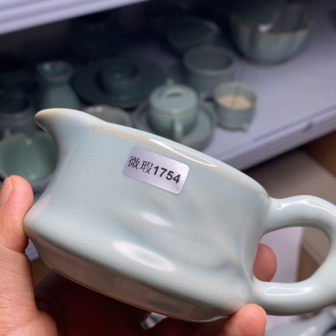 瓷片汝州原矿原釉微瑕1754不退不换无售后