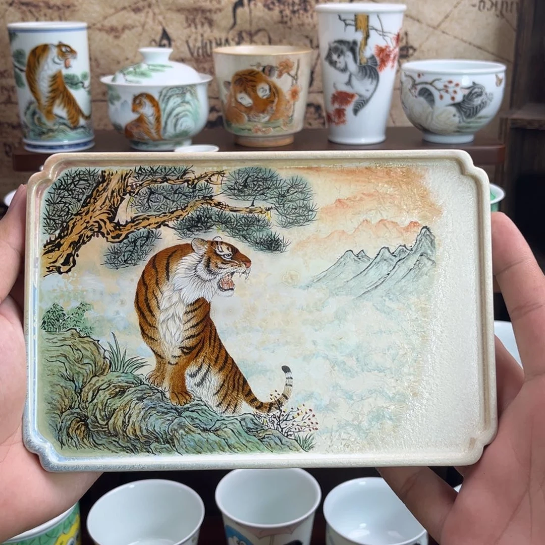 手绘老虎窑变干泡台
