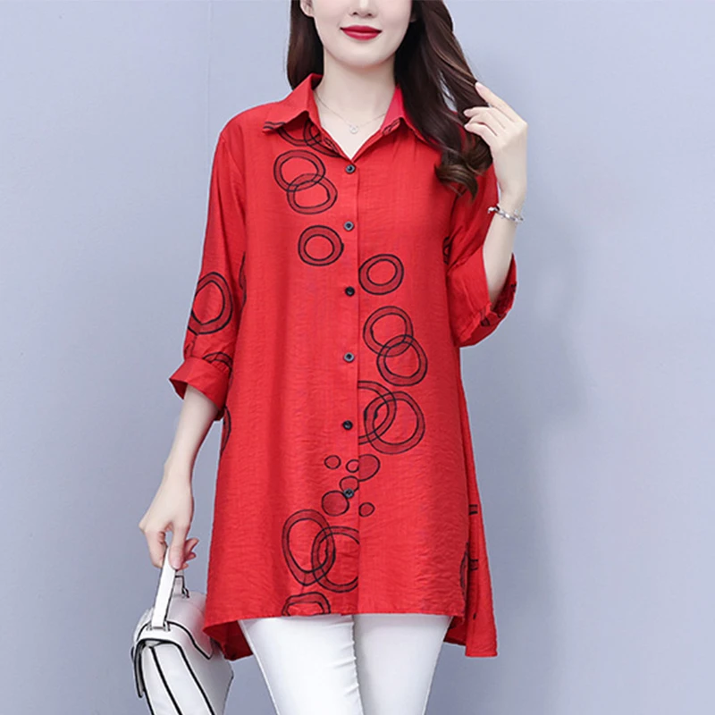 大码女装2025夏装新款洋气刺绣时尚简约气质小衫休闲宽松型上衣