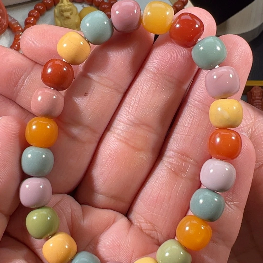 石英质玉未镶嵌彩虹老型单圈9*8mm