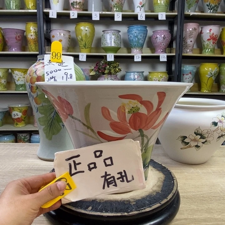 景德镇高温陶瓷花盆