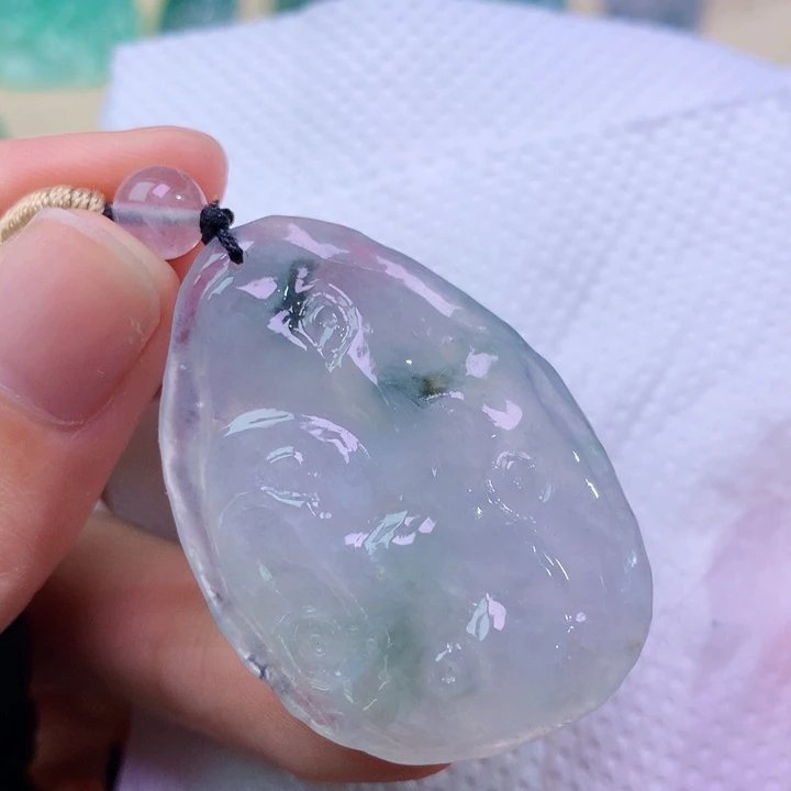 翡翠未镶嵌吊坠(不含链) 9033