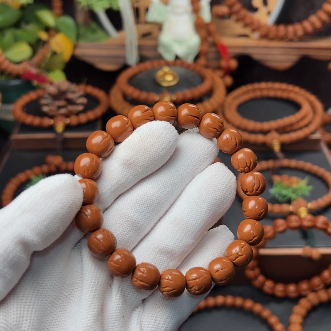 吊坠桃核落***忆1.0➕老型光珠手串