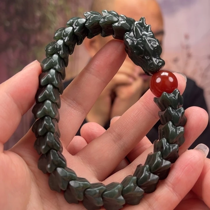 和田玉未镶嵌手链