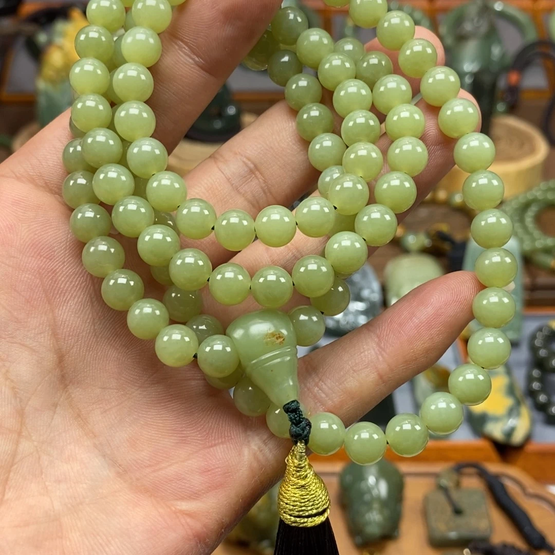 岫岩河磨玉（透闪石质玉）未镶嵌项链