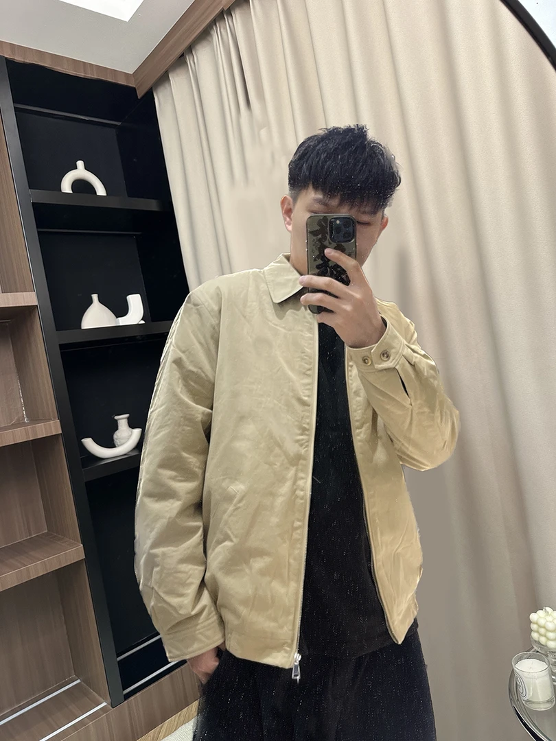 灰灰呀！帮朋友清仓！品牌货！小马刺绣 美式立领夹克棉服外套