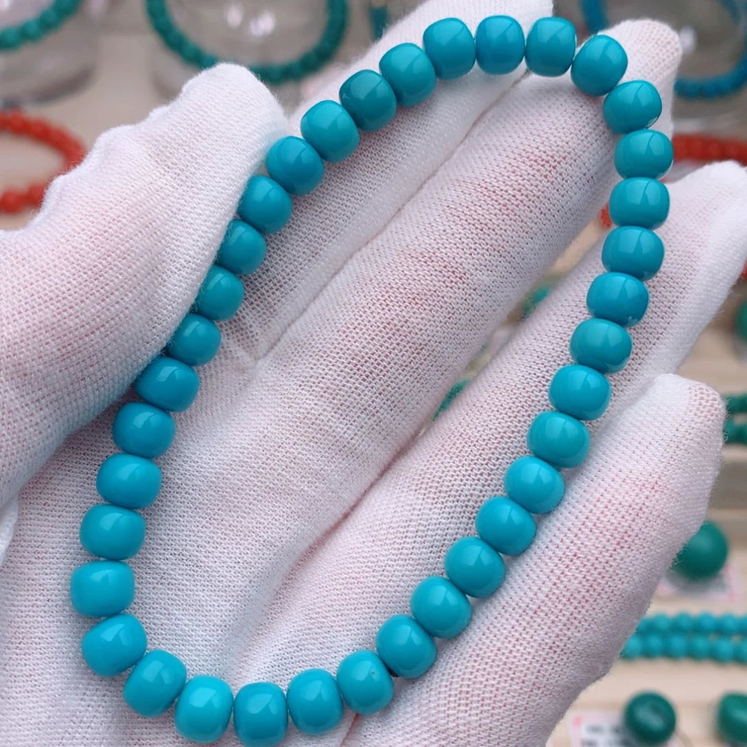 绿松石直径6.8未镶嵌