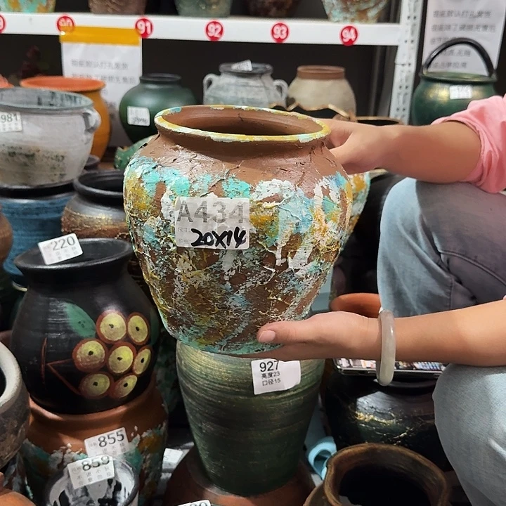 93彩绘高度20口径14
