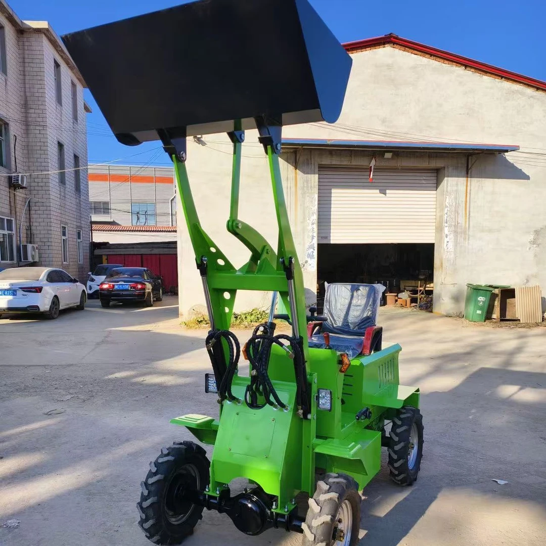 电动小铲车小型柴油养殖场清粪工地铲车沙灰抓草机推土装载机