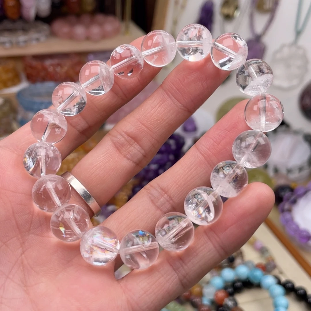 水晶手链未镶嵌七彩光聚宝盆
