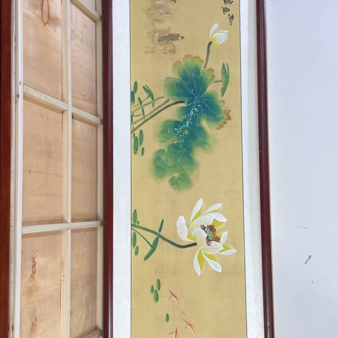 国画带框尺寸48*163厘米