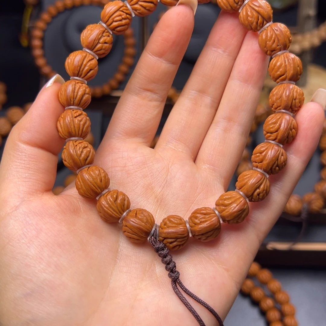 桃核手串火龙纹13手串