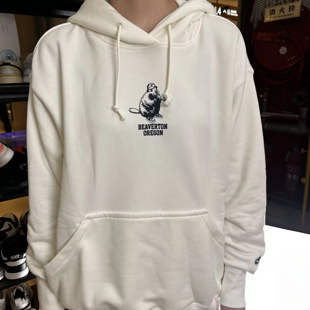 【官方授权】NIKE耐克女子户外运动休闲针织套头连帽衫 HV1743-133