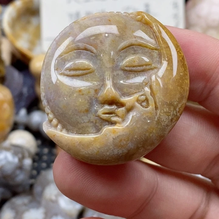 颈饰未镶嵌硅化珊瑚（珊瑚玉）灯**珊