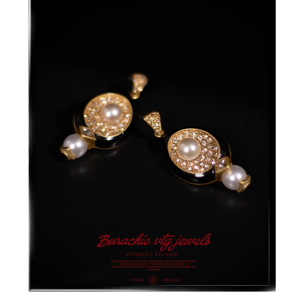 铜合金仿水晶耳饰 【7014】周年珍藏英｜经典原标克拉款CrownFrett