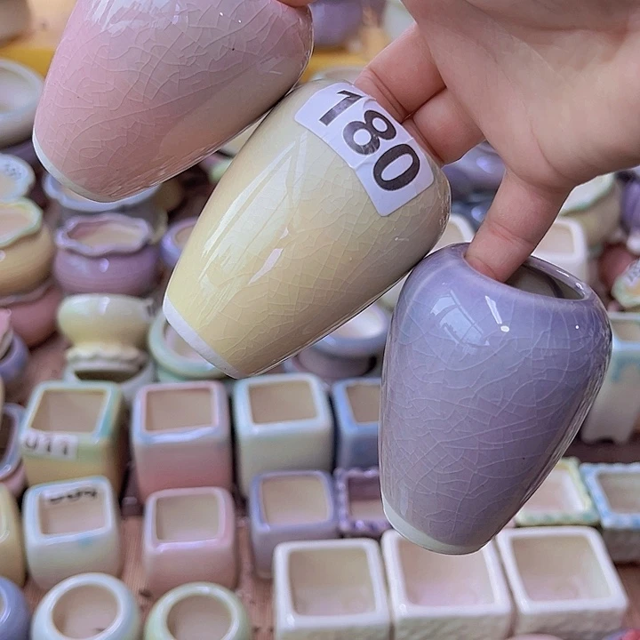 陶瓷花盆当场满12包邮