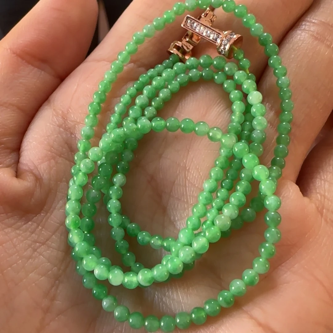 翡翠颈饰未镶嵌珠串