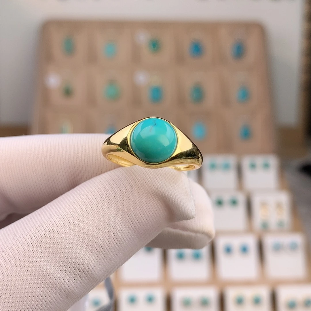 绿松石未镶嵌戒指