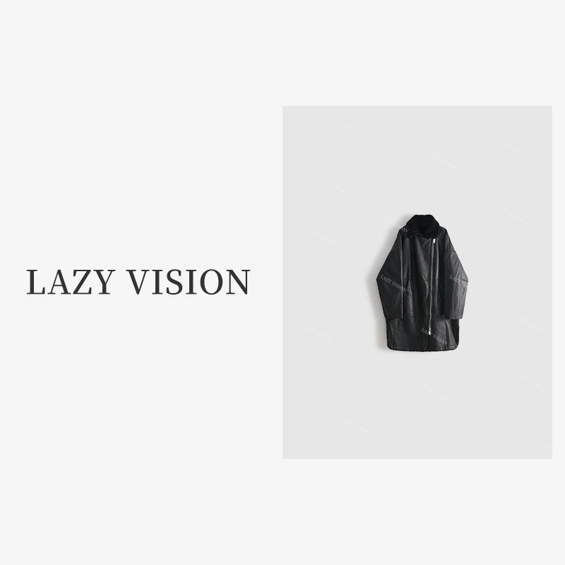 LAZYVISION/拉贡中长款一体外套ZMD-24122