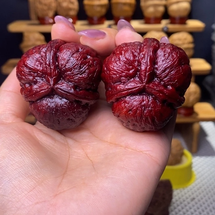 马***添文玩核桃把件炸三98