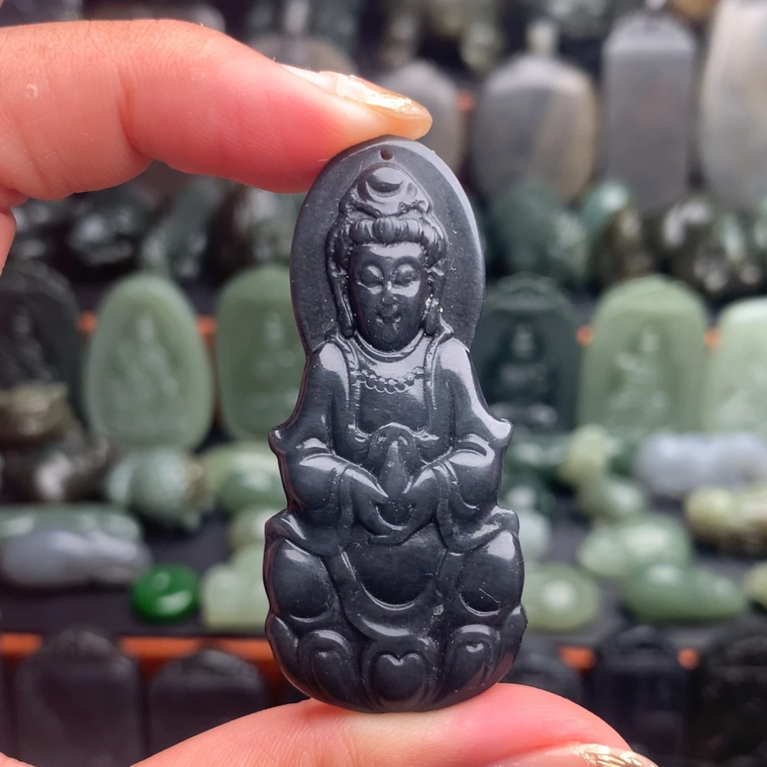 和田玉未镶嵌颈饰挂件49