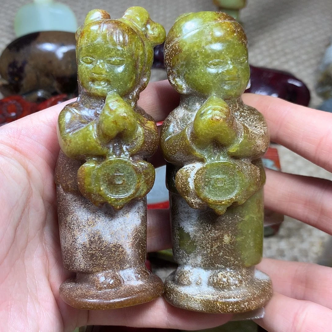 白玉菩提吊坠金*挂件