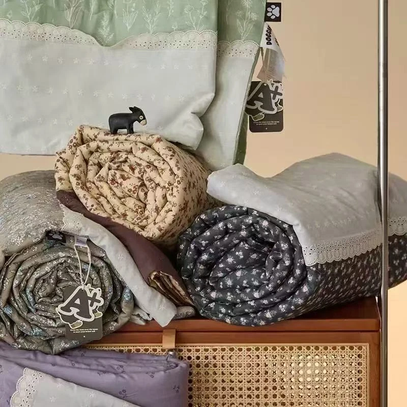 100%全棉有氧双层纱夏被单件空调被可机洗200×230双人