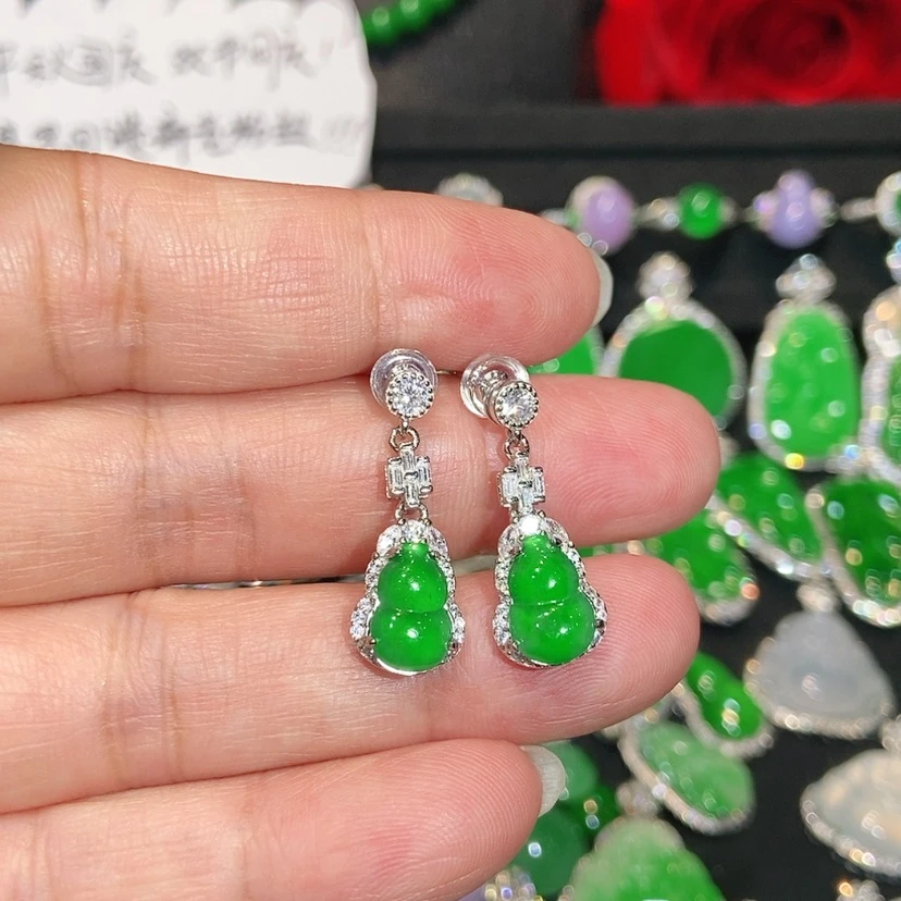 【闪购商品】未镶嵌翡翠耳饰天然翡翠