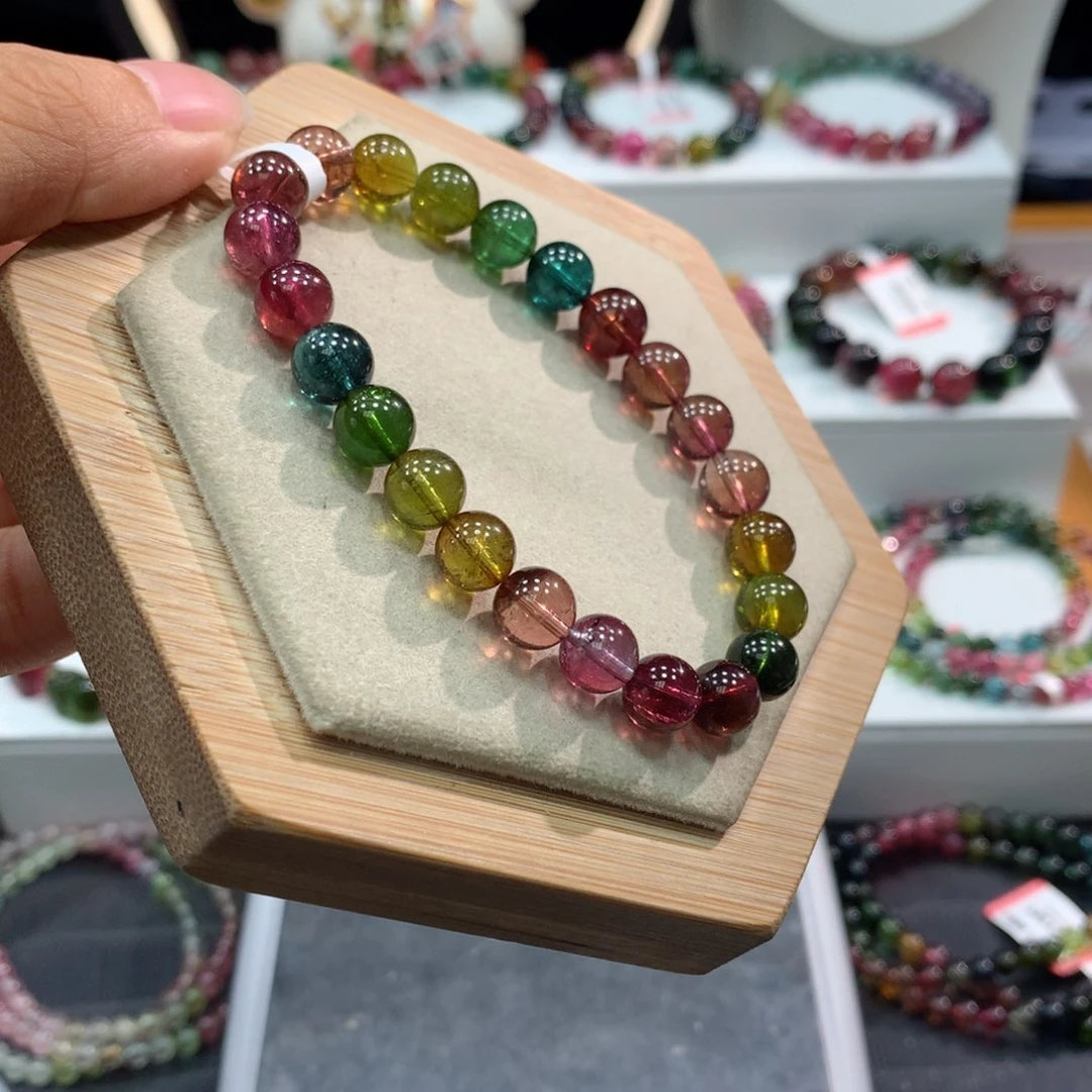 手链未镶嵌碧玺    8mm。