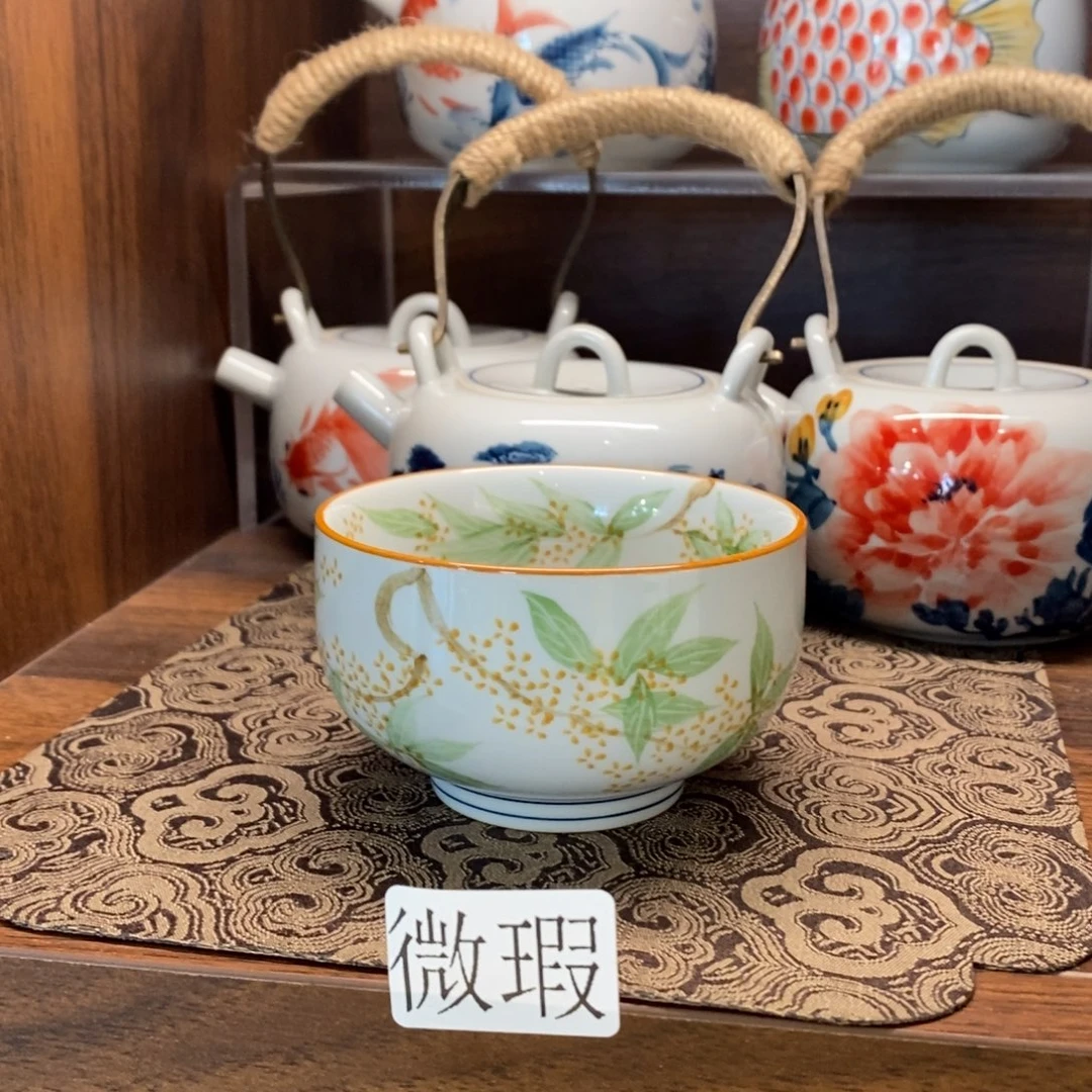 釉下彩老陶泥手工绘制