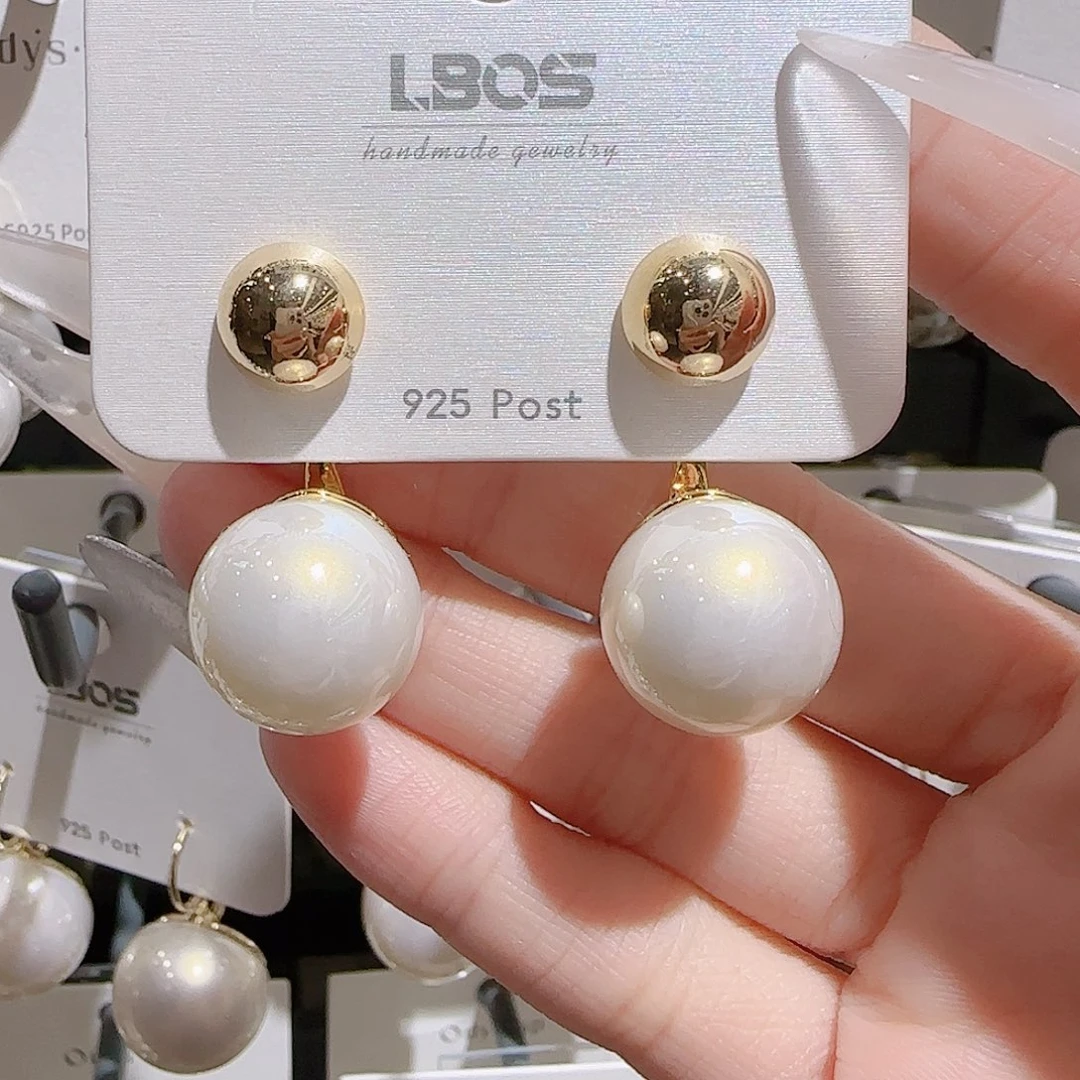 铜合金锆石925银耳环