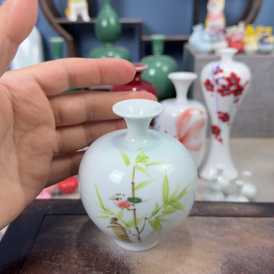 陶瓷手工小花器摆件