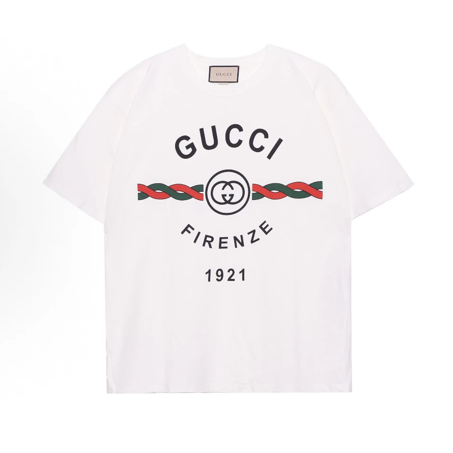 未使用 GUCCI/古驰 白色双G印花logo短袖/尺码s