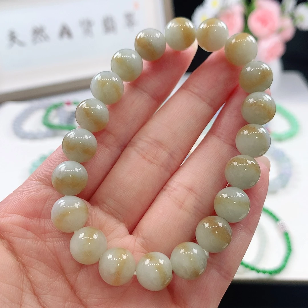 翡翠未镶嵌手链手链10mm
