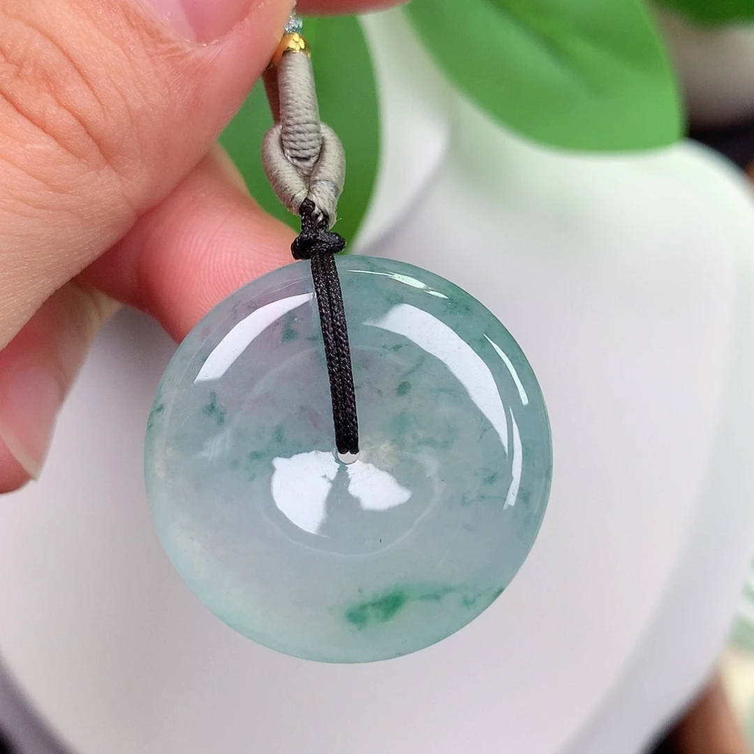 颈饰未镶嵌翡翠平安扣 29x5.8mm