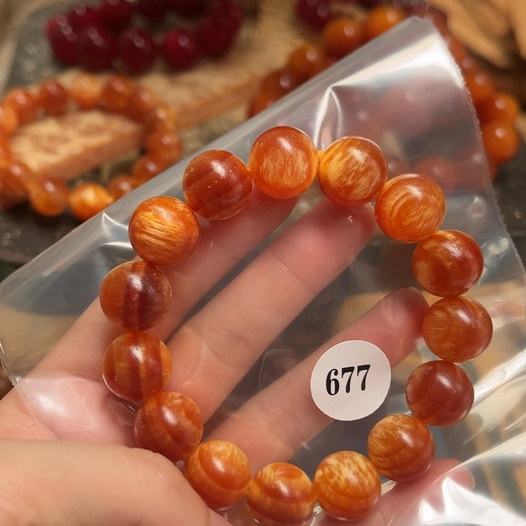 契***哥松木（琥珀木）手串/手链677号1.5