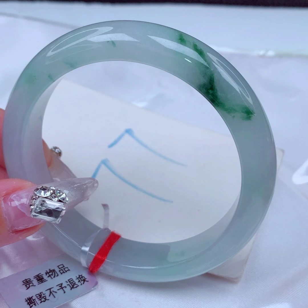翡翠手镯未镶嵌天然缅甸翡翠A货手镯
