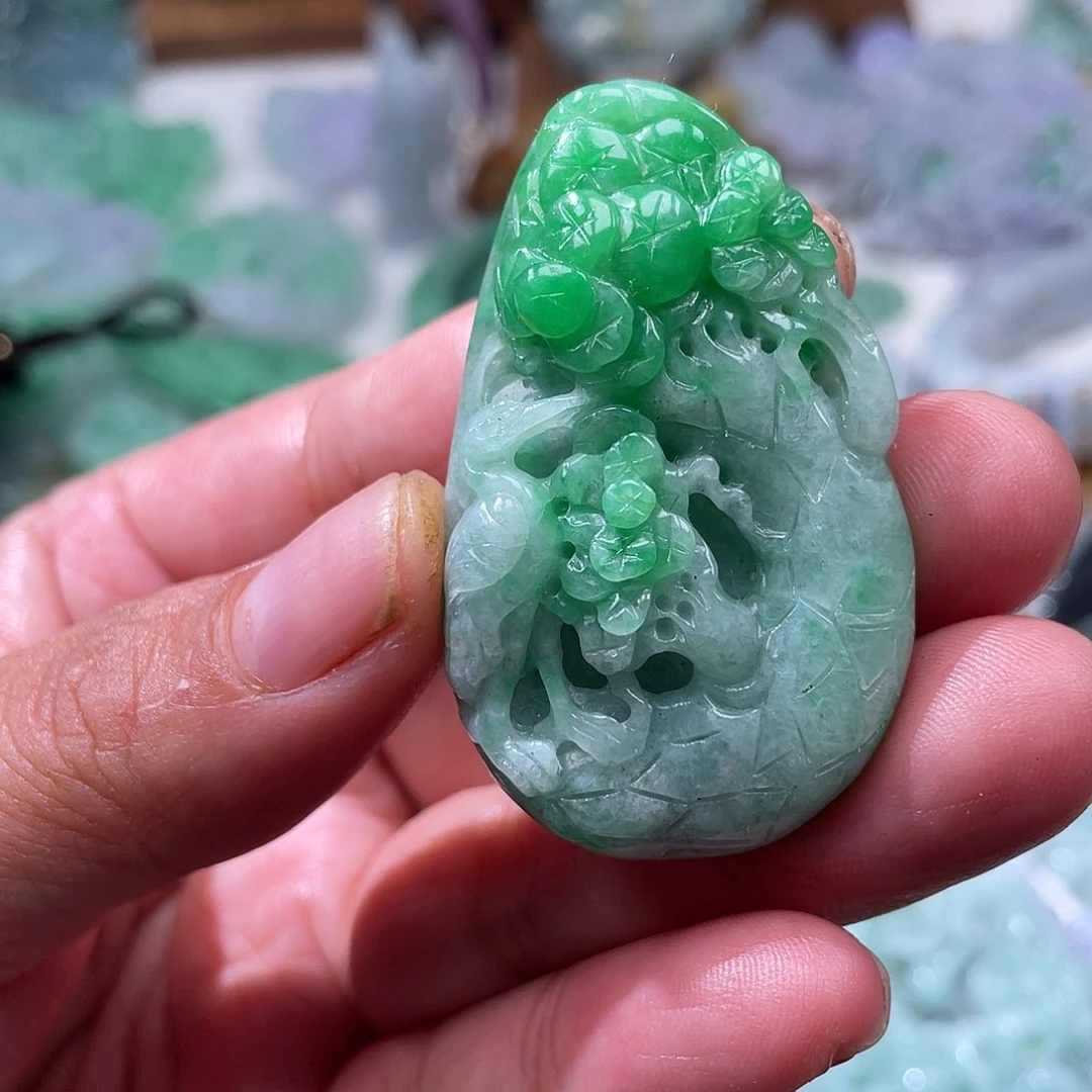 颈饰未镶嵌翡翠翡玉缘翡翠