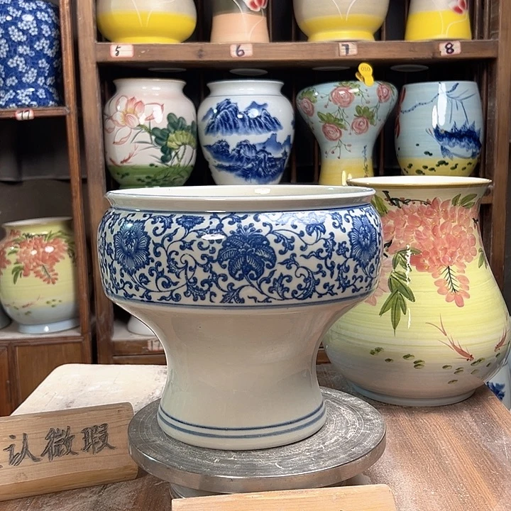 口22青花子连 新款新款陶瓷微瑕