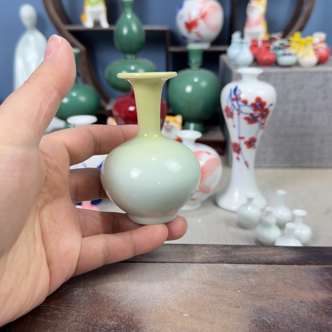 陶瓷手工小花器摆件