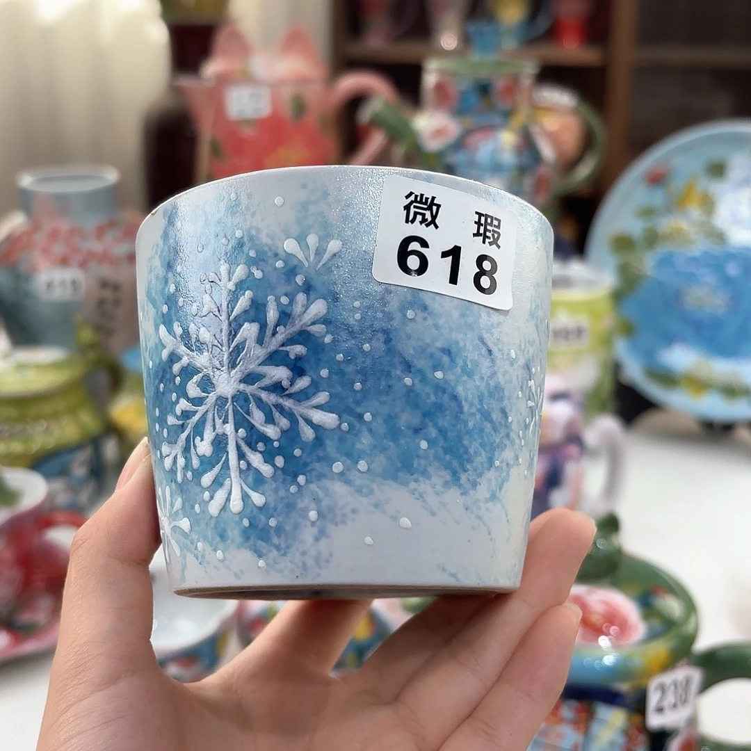 景德镇手绘高温釉下彩陶瓷茶具