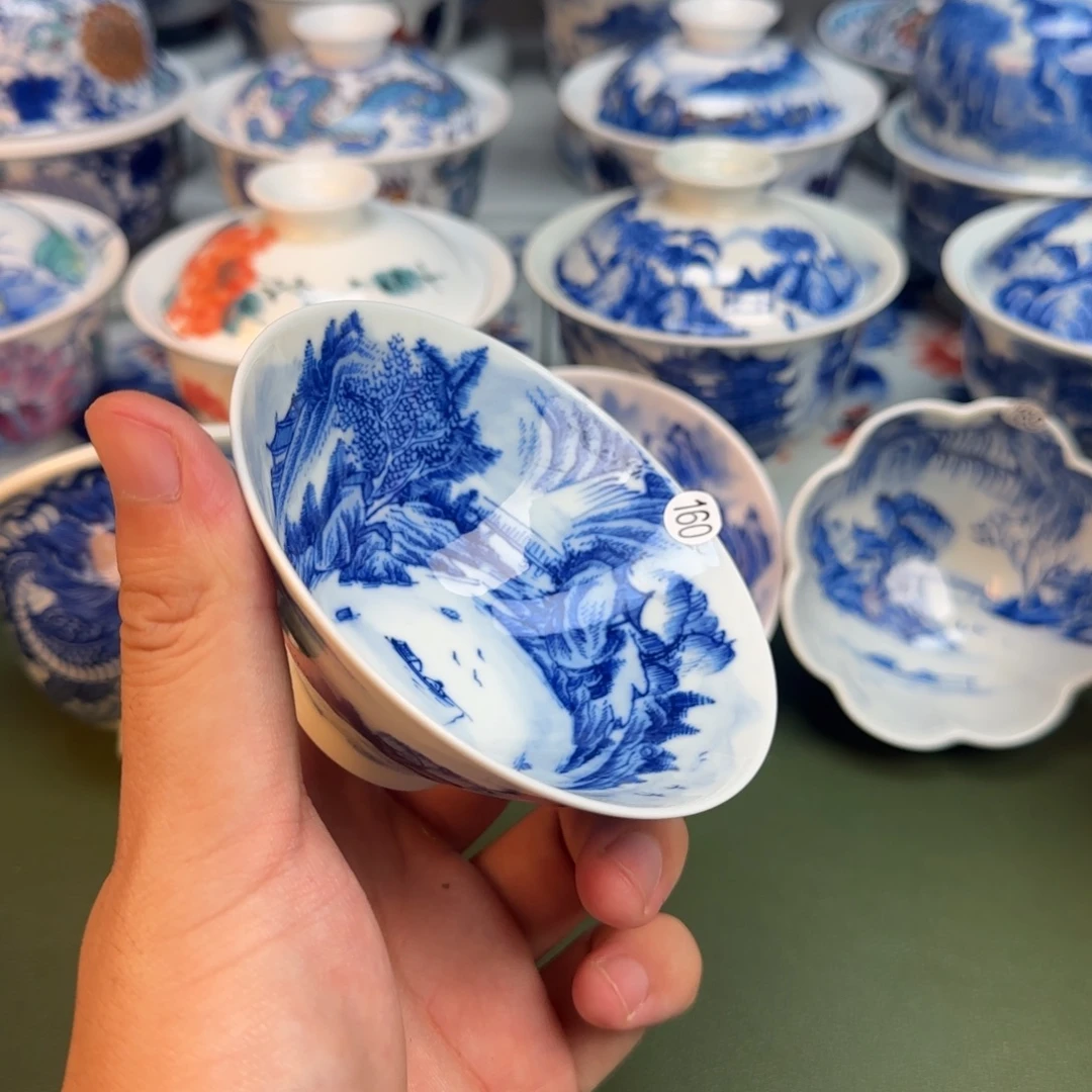 彦祖纯手工手绘茶具160