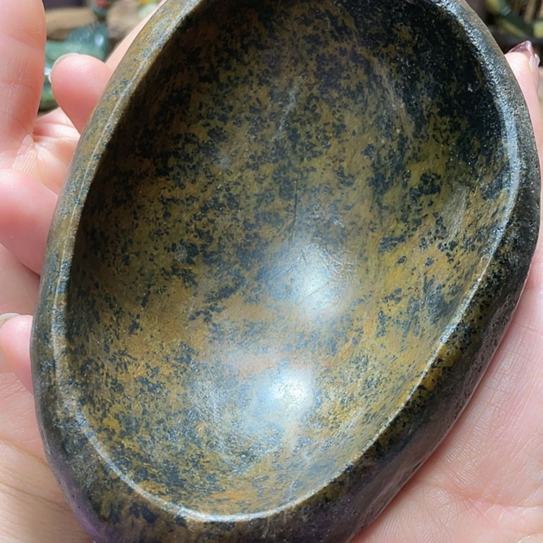 【闪购商品】岫岩河磨玉（透闪石质玉）把件未镶嵌福*静