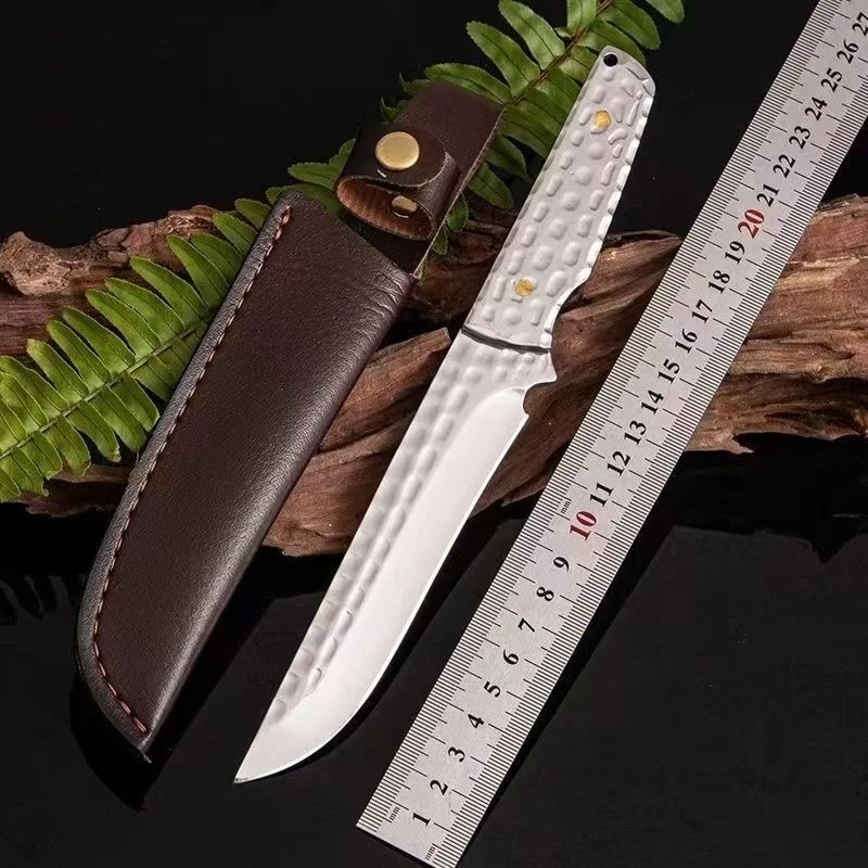 全钢户外家用露营烧烤高硬度锋利水果刀切肉刀2-18 中号