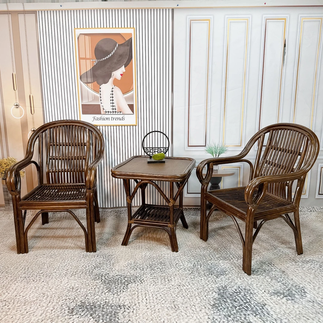 印尼真藤中式休闲椅子透气舒适优质轻便久坐稳固坐感精选加固结实