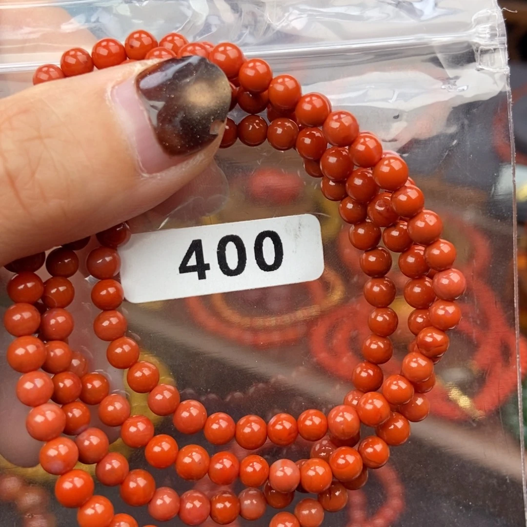 南红玛瑙未镶嵌手链