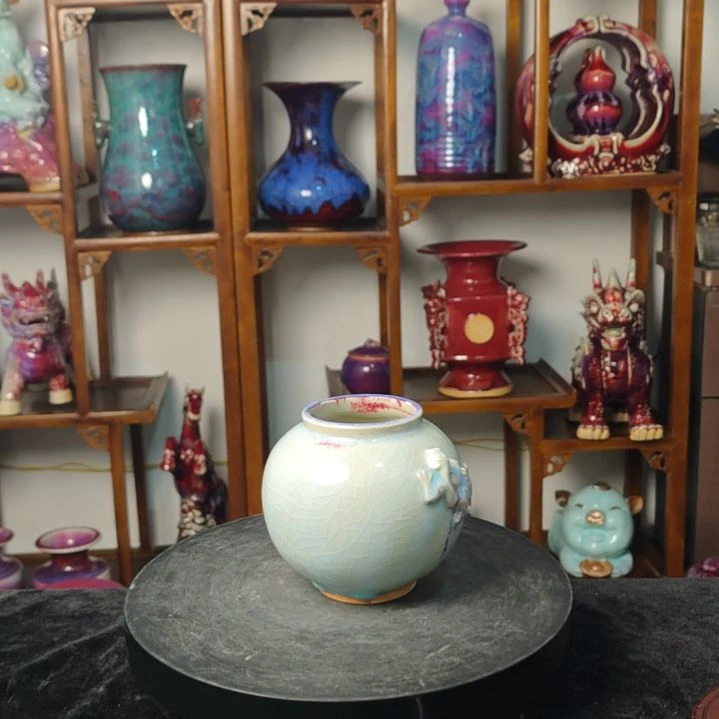 摆件钧瓷摆件神后镇钧瓷