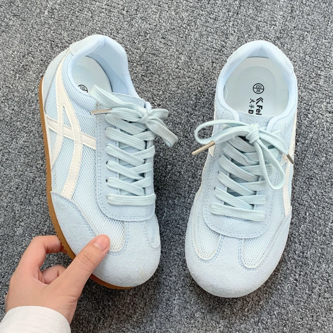 飞跃女鞋网面德训鞋2025夏季新款板鞋百搭鞋子透气平底休闲运动鞋