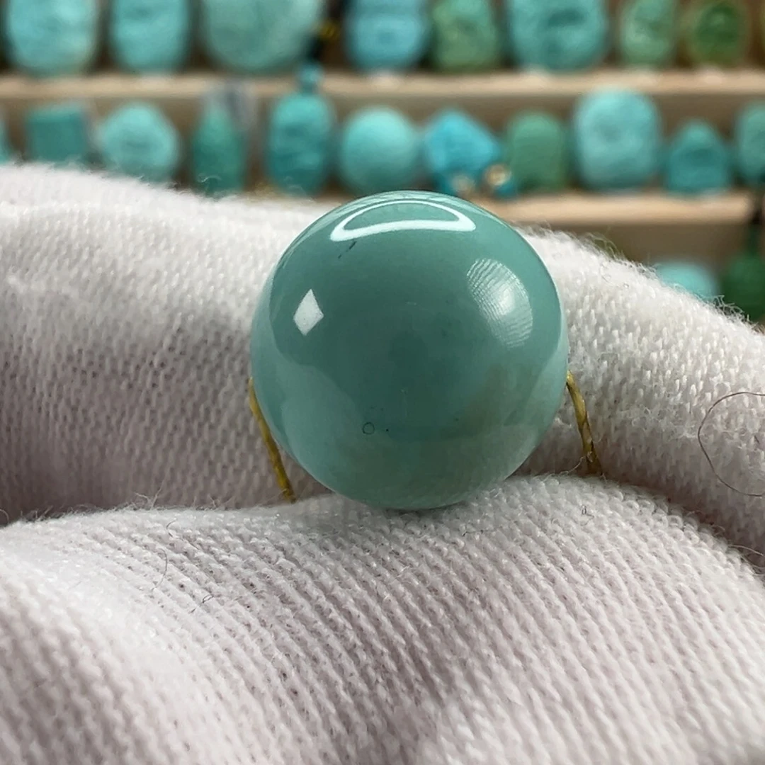 未镶嵌绿松石圆珠10.7mm